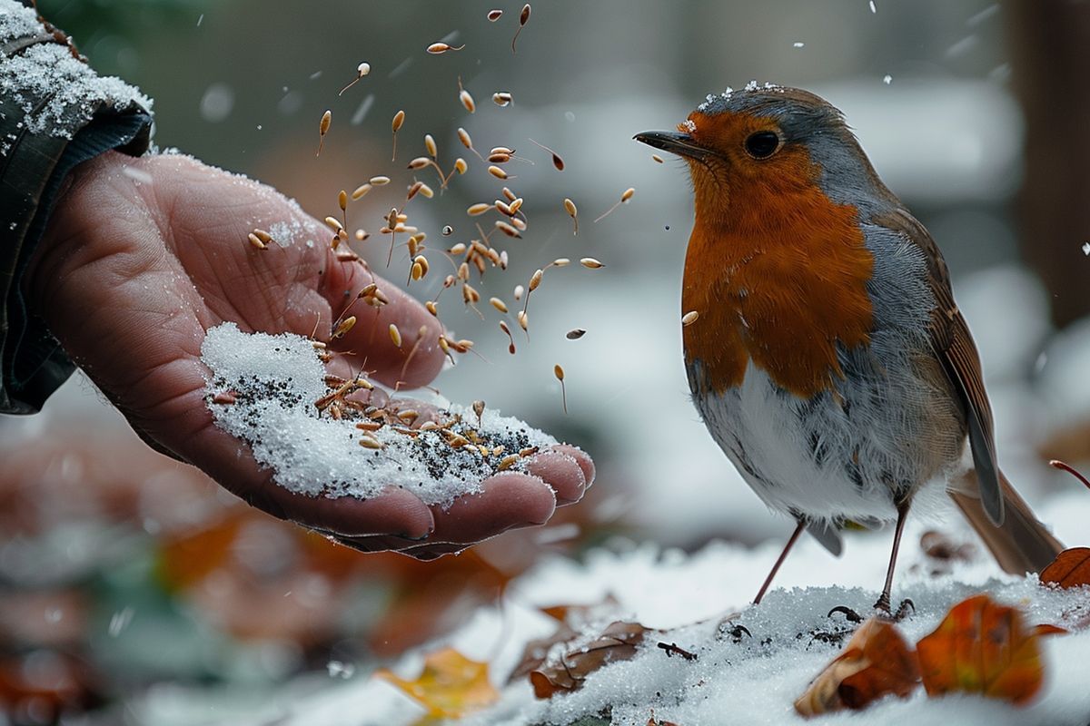 Comment accompagner les rouges-gorges durant les mois d'hiver : conseils pour leur protection sous la neige