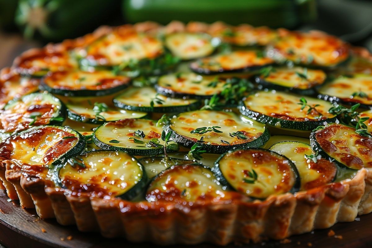 Pourquoi opter pour une tarte aux courgettes et boursin pour un repas rapide et chic